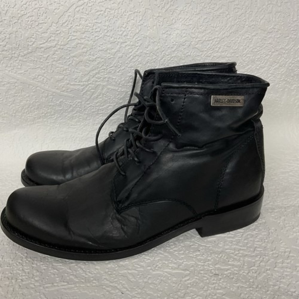 Harley-Davidson Tarrson Lace Up Light Ankle Moto Boots Men 8M Mexico Leather